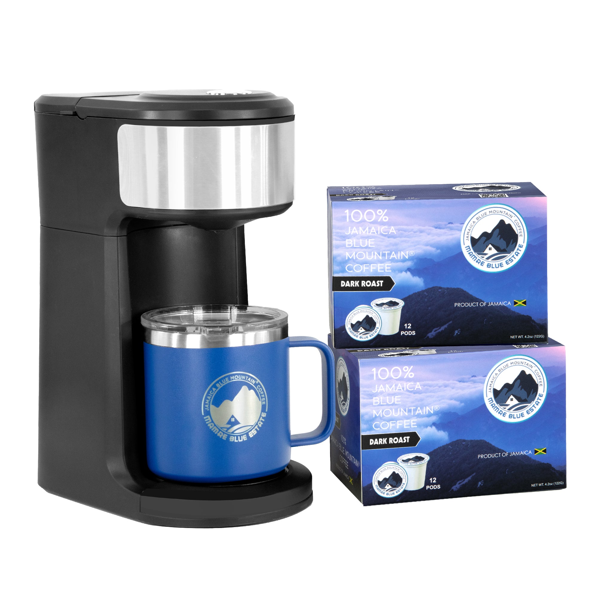 Mamre Blue 100% Jamaica Blue Mountain Coffee Pods-Dark Roast