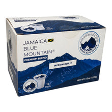 Load image into Gallery viewer, Jamaica Bue Mountain Premium Blend Coffee Pods - Medium Roast - 12 Count
