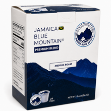 Load image into Gallery viewer, Jamaica Blue Mountain Premium Blend Pods – Medium Roast – 24 Count
